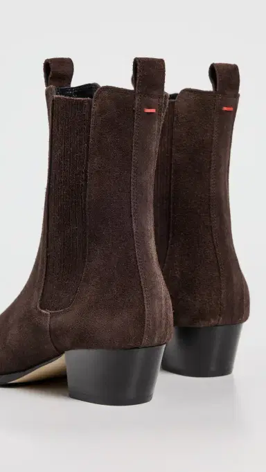 aeyde Agata Cow Suede Leather Moka Boots | Thumbnail 4 aeyde Agata Cow Suede Leather Moka Boots | Thumbnail 4