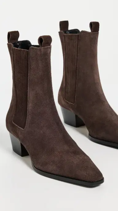 aeyde Agata Cow Suede Leather Moka Boots | Thumbnail 5 aeyde Agata Cow Suede Leather Moka Boots | Thumbnail 5