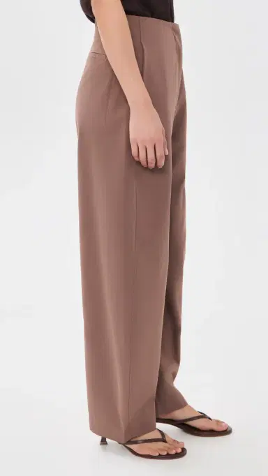 Source Unknown Edolo Barrel Leg Trousers Brown M | Thumbnail 4