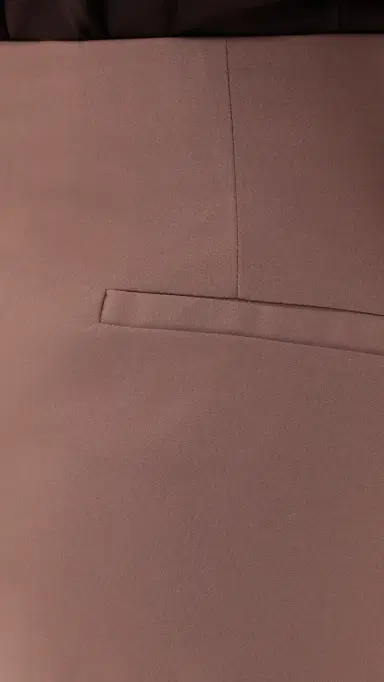 Source Unknown Edolo Barrel Leg Trousers Brown M | Thumbnail 6