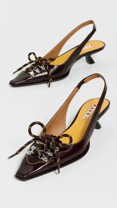 Marni Pump Shoes Brown/Yellow | Thumbnail 5 Marni Pump Shoes Brown/Yellow | Thumbnail 5