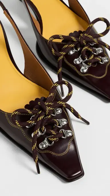 Marni Pump Shoes Brown/Yellow | Thumbnail 6 Marni Pump Shoes Brown/Yellow | Thumbnail 6