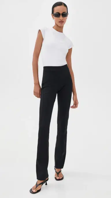 Helmut Lang Rider Double Stretch Ponte Leggings Black | Thumbnail 5