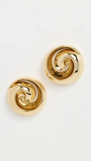 Jenny Bird Renzo Earrings High Polish Gold One Size | Thumbnail 2