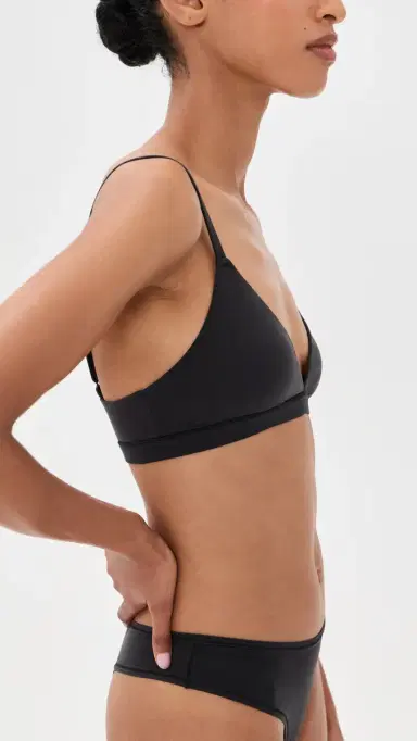 Skims Triangle Bralette Onyx | Thumbnail 4