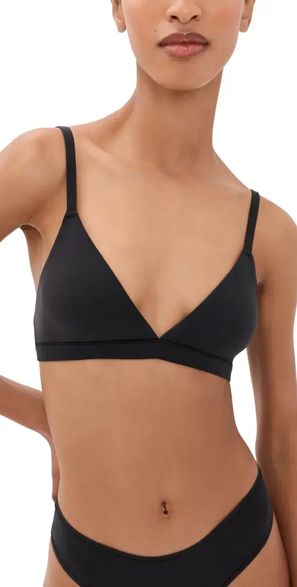 Skims Triangle Bralette Onyx