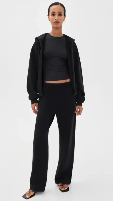 Skims Classic Zip Up Hoodie Onyx | Thumbnail 5 Skims Classic Zip Up Hoodie Onyx | Thumbnail 5