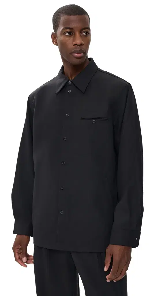 Helmut Lang Tailored Gabardine Shirt Jacket