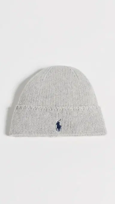 Polo Ralph Lauren Pony Beanie Grey Heather One Size | Thumbnail 2