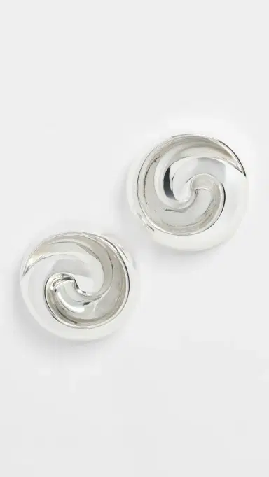 Jenny Bird Renzo Earrings High Polish Silver One Size | Thumbnail 2