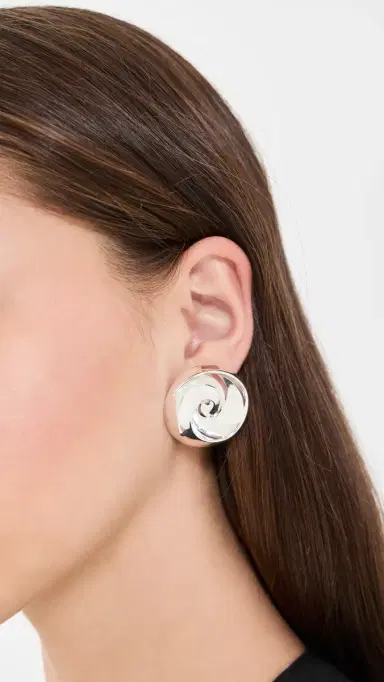 Jenny Bird Renzo Earrings High Polish Silver One Size | Thumbnail 3