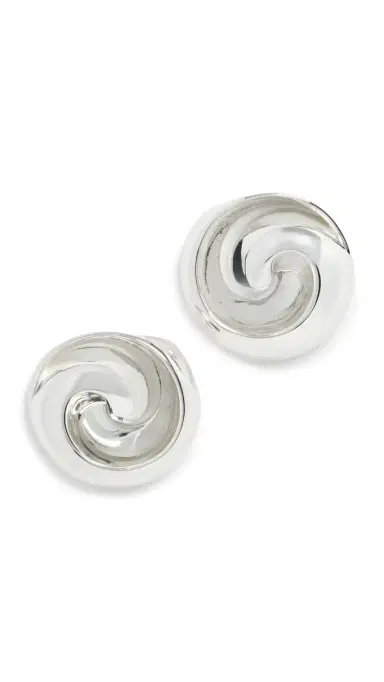 Jenny Bird Renzo Earrings High Polish Silver One Size | Thumbnail 5