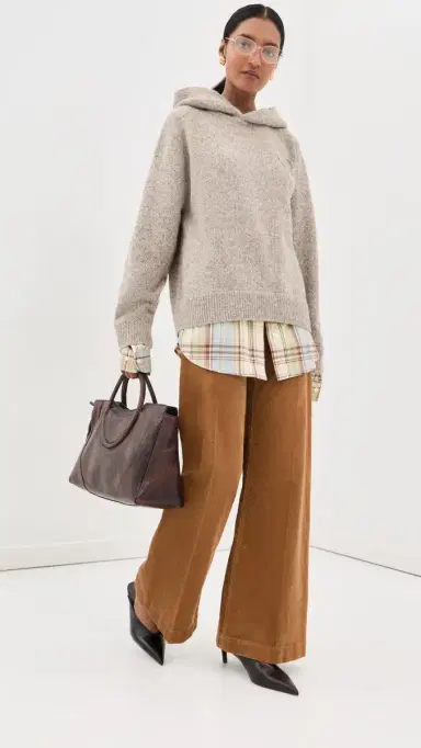 Acne Studios Hooded Sweater Medium Beige | Thumbnail 5