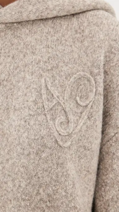 Acne Studios Hooded Sweater Medium Beige | Thumbnail 6