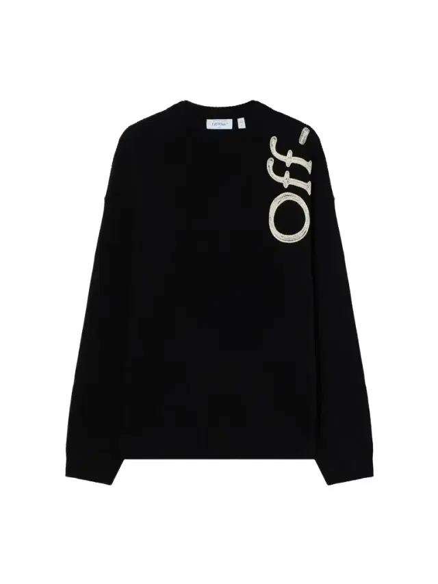 Off-White Vertical Bookish Crewneck Sweater