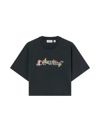 Off-White Bookish Flower Crop Tee | Thumbnail 1