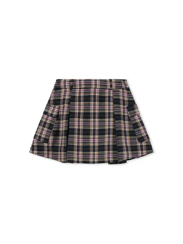 Off-White Logo Flannel Cargo Skirt