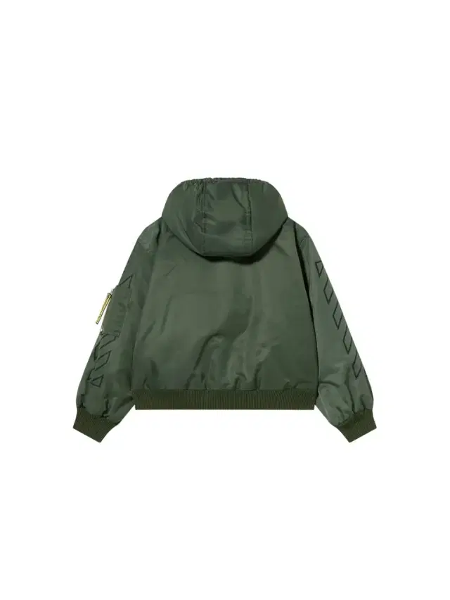 Off-White Logo Diagonal Hooded Bomber Jacket