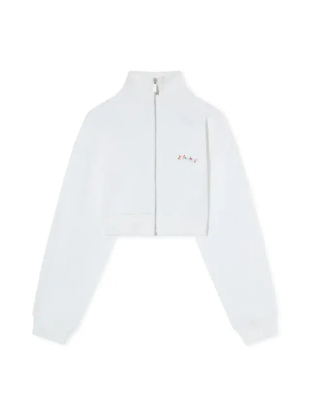 Off-White Arrow Chinè Flower Crop Zip Up