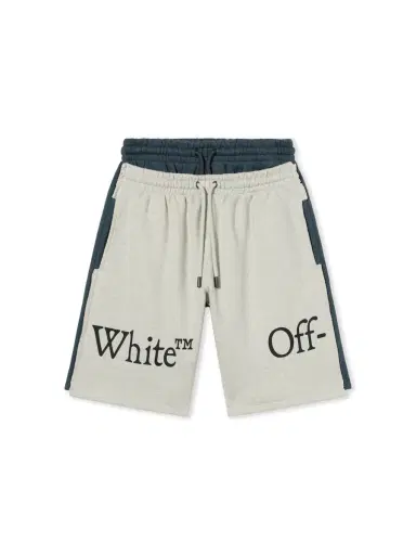 Off-White Bookish Scarf Overlap Skate Sweatshorts | Thumbnail 1