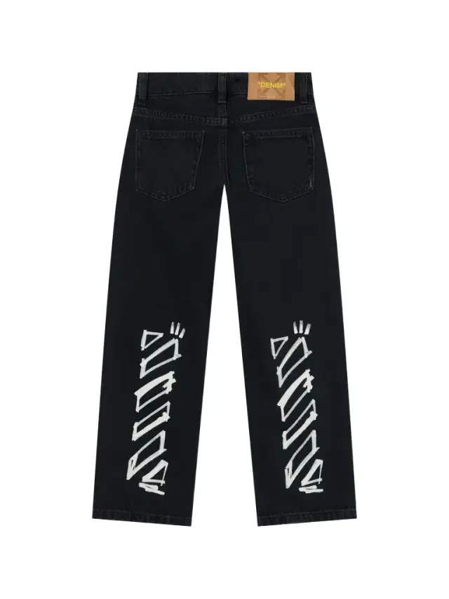 Off-White Diagonal Marker Denim Pants