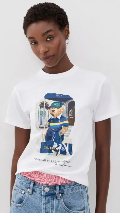 Polo Ralph Lauren Short Sleeve Crew Neck Jersey Tee White | Thumbnail 2