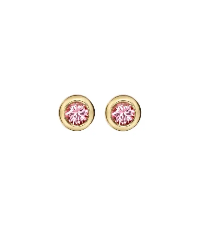 David Yurman Pavé 18kt gold earrings with tourmalines