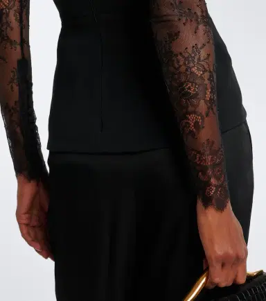 Elie Saab Lace-trimmed bustier top | Thumbnail 3 Elie Saab Lace-trimmed bustier top | Thumbnail 3