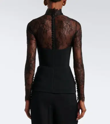 Elie Saab Lace-trimmed bustier top | Thumbnail 4 Elie Saab Lace-trimmed bustier top | Thumbnail 4