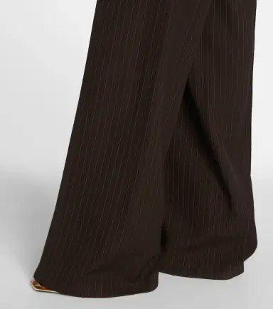Saint Laurent Pinstripe wool-blend wide-leg pants | Thumbnail 6