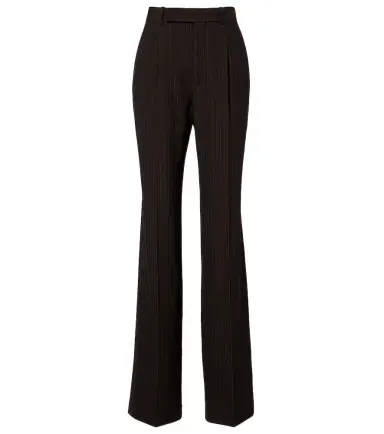 Saint Laurent Pinstripe wool-blend wide-leg pants | Thumbnail 1