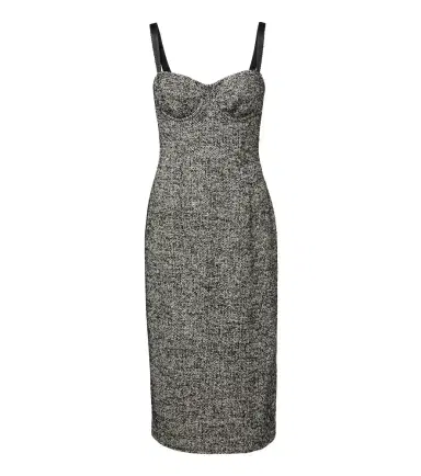 Dolce & Gabbana Wool and silk-blend tweed midi dress | Thumbnail 1 Dolce & Gabbana Wool and silk-blend tweed midi dress | Thumbnail 1