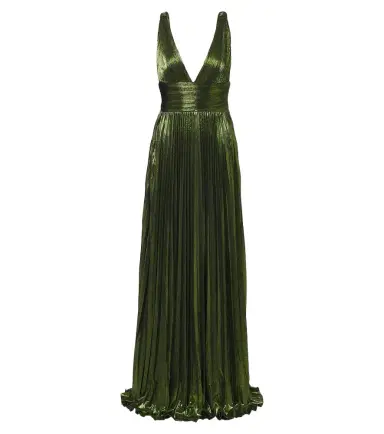Retrofête Retrofête Perindo plissé lamé gown | Thumbnail 1