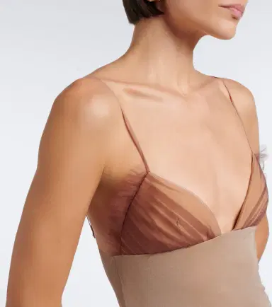 Nensi Dojaka Sheer tulle minidress | Thumbnail 4 Nensi Dojaka Sheer tulle minidress | Thumbnail 4