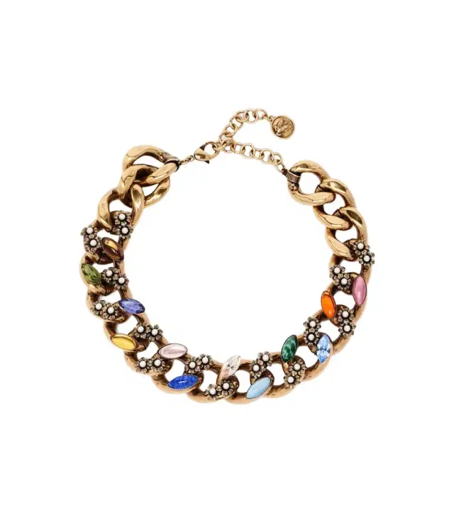 Etro Embellished chain necklace