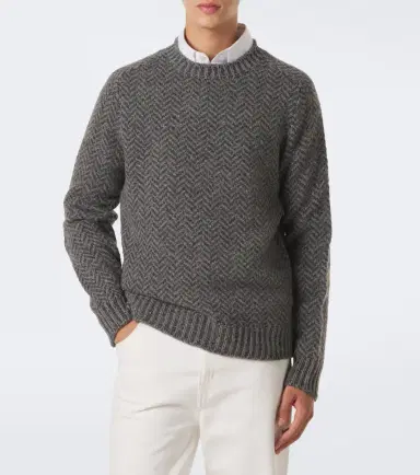 Gabriela Hearst Sermo herringbone cashmere sweater | Thumbnail 2