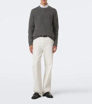 Gabriela Hearst Sermo herringbone cashmere sweater | Thumbnail 5