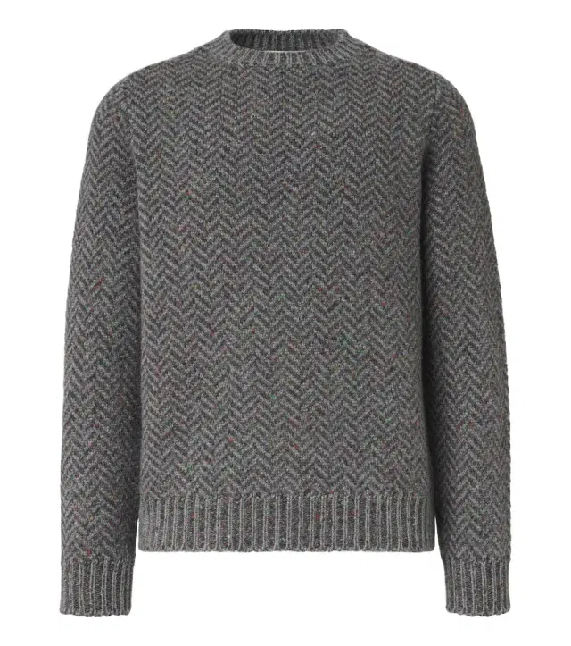 Gabriela Hearst Sermo herringbone cashmere sweater