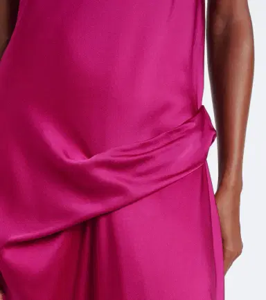 Stella McCartney Draped satin maxi dress | Thumbnail 4 Stella McCartney Draped satin maxi dress | Thumbnail 4