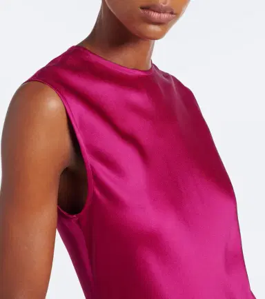 Stella McCartney Draped satin maxi dress | Thumbnail 6 Stella McCartney Draped satin maxi dress | Thumbnail 6