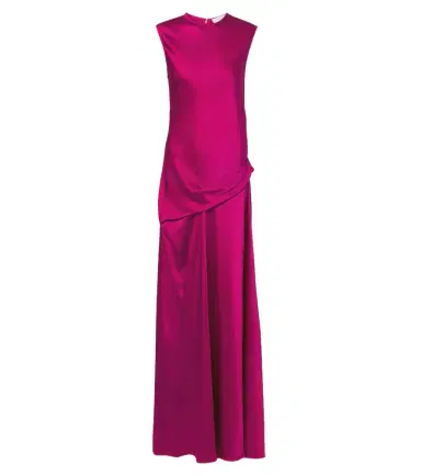 Stella McCartney Draped satin maxi dress | Thumbnail 1 Stella McCartney Draped satin maxi dress | Thumbnail 1