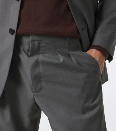 The Row Tavel virgin wool mouliné suit pants | Thumbnail 3 The Row Tavel virgin wool mouliné suit pants | Thumbnail 3