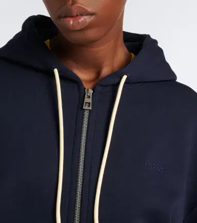 Loewe Flamenco cotton fleece zip-up hoodie | Thumbnail 5