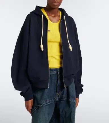 Loewe Flamenco cotton fleece zip-up hoodie | Thumbnail 6