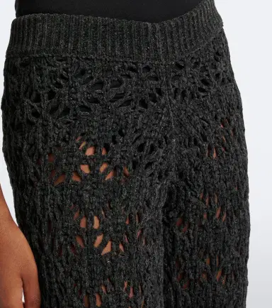 Alanui Time To Shine open-knit wide-leg pants | Thumbnail 2