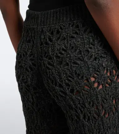 Alanui Time To Shine open-knit wide-leg pants | Thumbnail 3