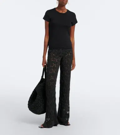 Alanui Time To Shine open-knit wide-leg pants | Thumbnail 6