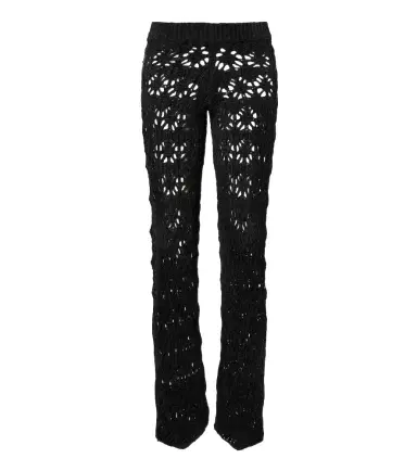 Alanui Time To Shine open-knit wide-leg pants | Thumbnail 1