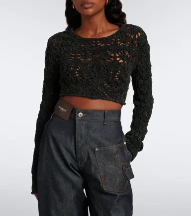 Alanui Time To Shine crochet open-back top | Thumbnail 2