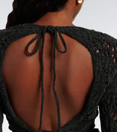 Alanui Time To Shine crochet open-back top | Thumbnail 4